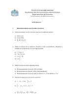 Set de ejercicios Fundamentos de Microeconomía