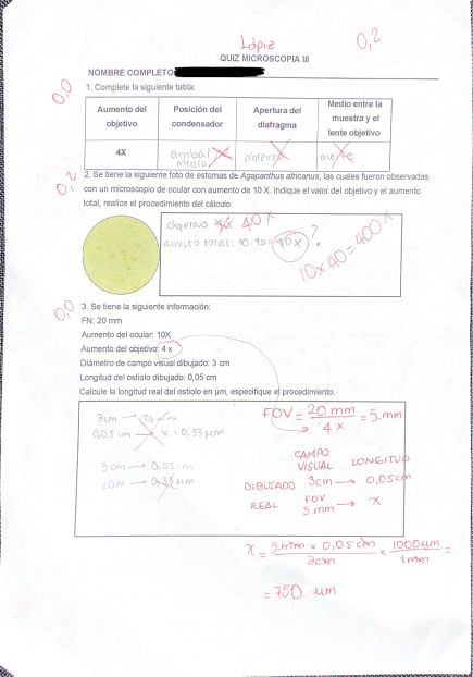 Quiz 3 Microscopía
