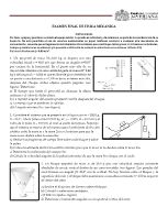 Examen Final Física Mecánica 2025-2 con solución