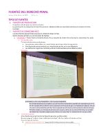 Apuntes Fuentes del Derecho Penal 2025-1