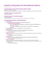Apuntes Concepto y relaciones con otras ramas del derecho
