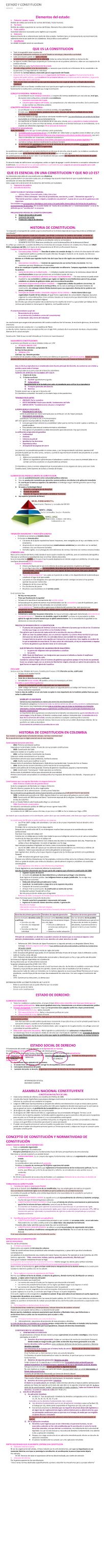 Apuntes Estado y Constitución 2024-1