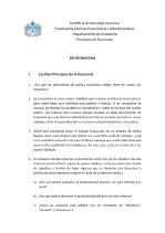 Set de ejercicios Principios de Economía
